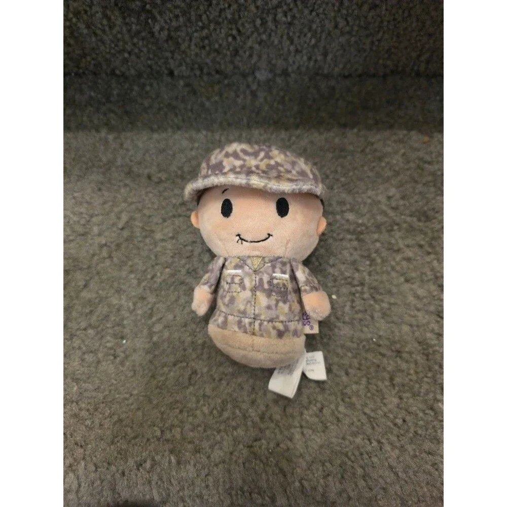 Hallmark Itty Bittys Camo Boy Military Green Army Small Boot Camp Plush